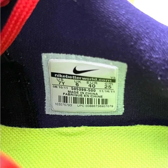 Nike Zoom Kobe 7 VII GS 7Y Christmas Cheetah Purple 505399-500 Women’s Size 8.5 - Picture 9 of 16